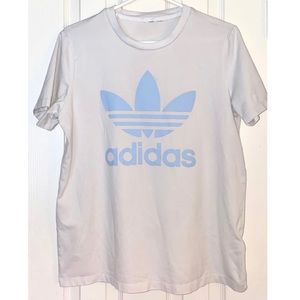 Blue and White Women’s Adidas T-Shirt